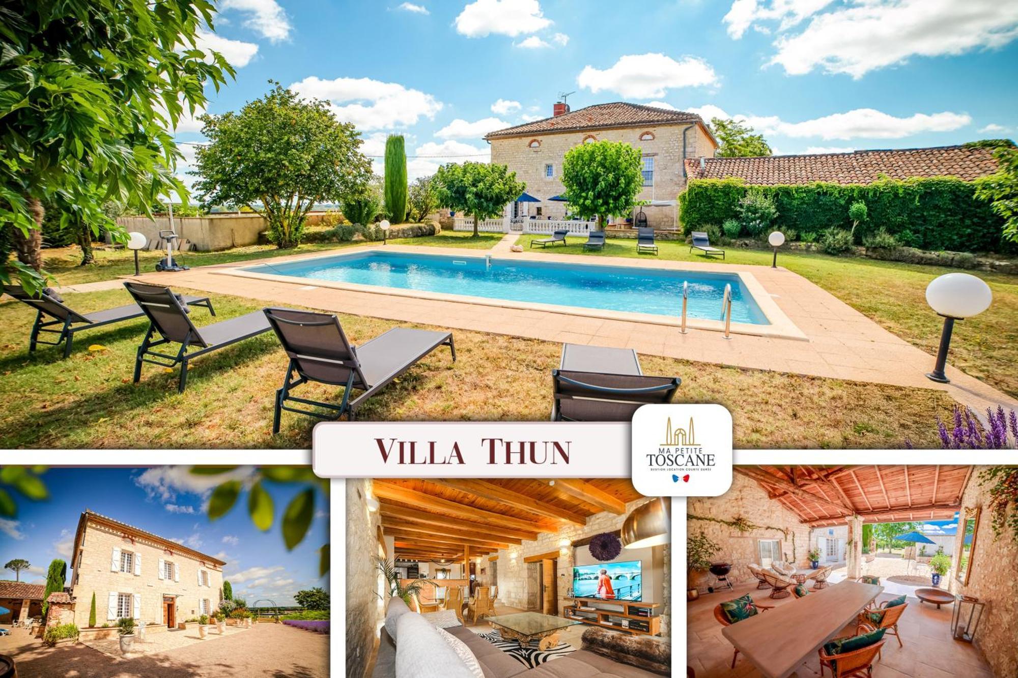 Villa Thun - Piscine - Maison De Caractere Au Milieu Des Vignes La Celle-sous-Gouzon Kültér fotó